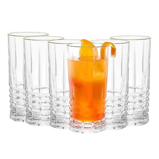 DUBBLIN Vista 400 Gold Premium Juice and Water Glasses