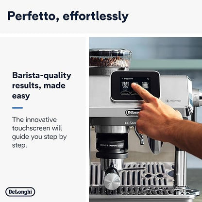 DeLonghi Cold Brew Coffee Machine, La Specialista Touch EC9455.M, Barista Style Espresso Coffee Machine with Built-in Grinder, 9 Recipes, Intuitive Touch Control, Automatic or Manual Milk Frother