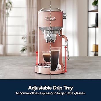 De’Longhi Dedica EC890 Espresso Machine – Stainless Steel Coffee Maker with Touch Display, Advanced Steam Wand for Cappuccino, Latte, Iced & Cold Brew Coffee