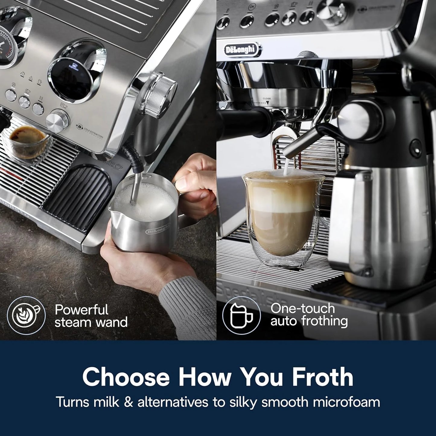 De'Longhi La Specialista Maestro EC9885M Espresso Machine – Built-In Grinder, Cold Brew & Espresso Cool Technology