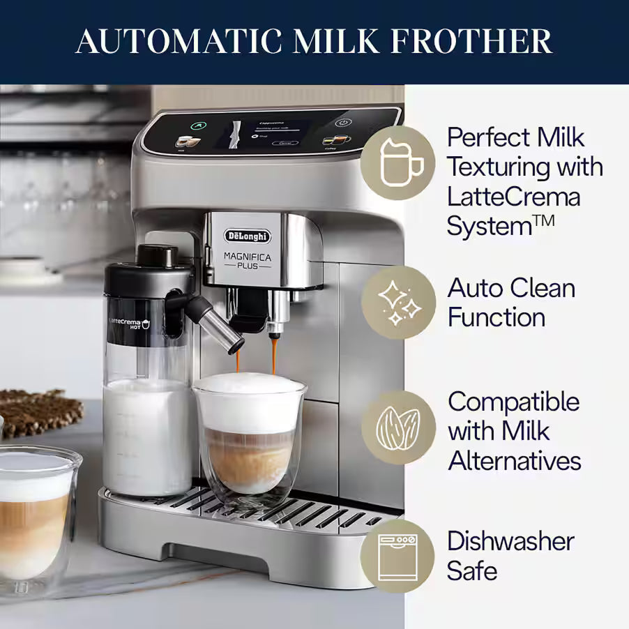 De'Longhi Magnifica Plus Coffee & Espresso Machine with Milk Frother