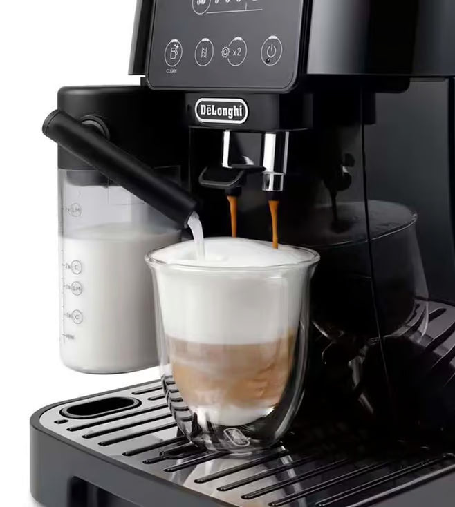 De’Longhi ECAM220.60.B Magnifica Evo Fully Automatic Coffee Machine – Bean to Cup Espresso, Latte, Milk Frother, Touch Interface, Compact Design (Black)