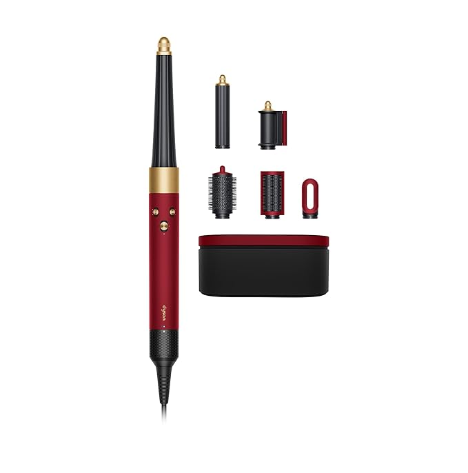 Dyson Airwrap I.D. Multi-Styler &amp; Dryer – Red Velvet &amp; Gold, Limited Edition, 1300 Watts | No Heat Damage, Bluetooth Enabled, Perfect Curls Every Time