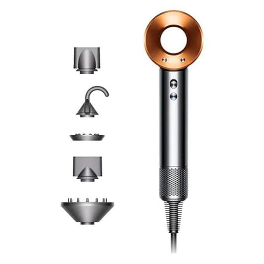 Dyson Supersonic 1380 W Hair Dryer with 4 Heat Setting, Nickel & Copper