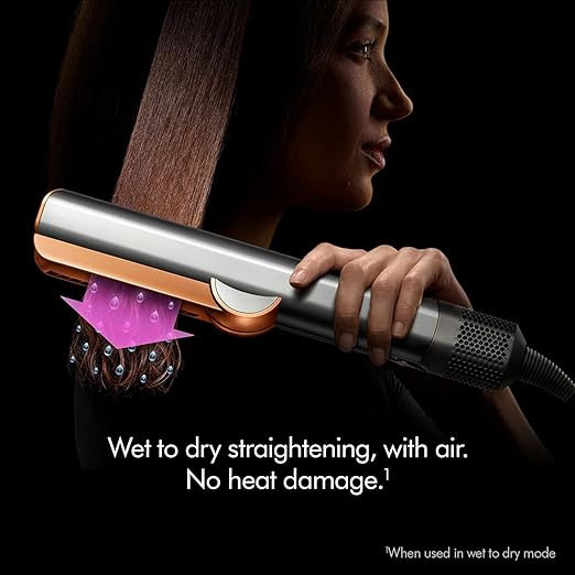 Dyson Airstrait Hair Straightener Bright Nickle & Bright Copper