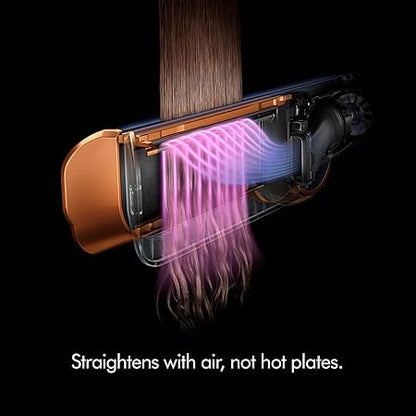 Dyson Airstrait™ Hair Straightener – Wet-to-Dry Styling with No Heat Damage Technology – Prussian Blue & Rich Copper (Model 408235-01)