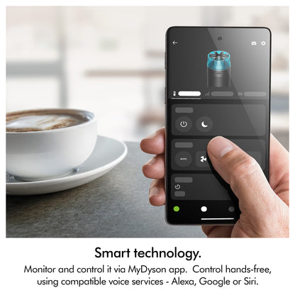 Dyson HushJet Compact Air Purifier HJ10 Removes 99.97% PM0.3 Pollutants Up to 5-Year Electrostatic Filter Life  Covers up to 1076 sq.ft.  2-Year Warranty