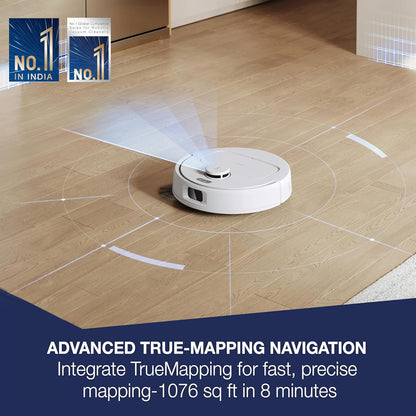 ECOVACS DEEBOT N30 White Robot Vacuum & Mop 2025  10000Pa, 5200mAh, 3500+ Sq Ft Coverage, Zero Tangle 2.0, TrueMapping