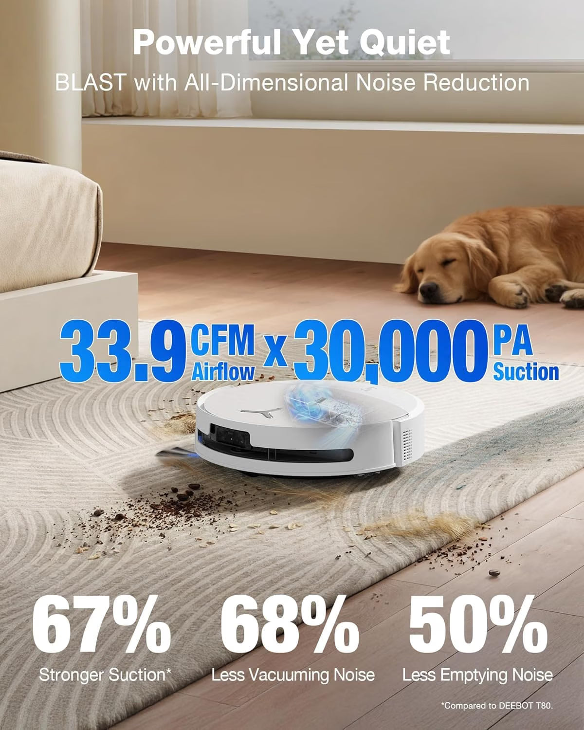 ECOVACS DEEBOT T90 Pro Omni 30,000Pa Robot Vacuum & Mop Self-Empty & Self-Wash