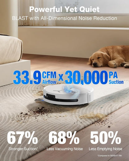 ECOVACS DEEBOT T90 Pro Omni 30,000Pa Robot Vacuum & Mop Self-Empty & Self-Wash