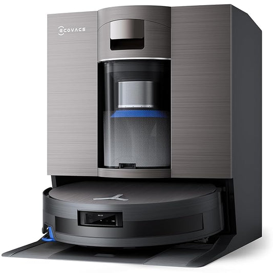 ECOVACS DEEBOT X11 OmniCyclone Robot Vacuum & Mop  19,500Pa Suction, OZMO Roller 2.0, Bagless OmniCyclone Station & AIVI 3D Navigation