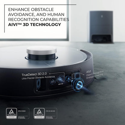 ECOVACS DEEBOT X1 Omni Robot Vacuum & Mop with Omni Station, Self-Emptying, Auto Mop Washing, Powerful Suction & AIVI 3D Navigation