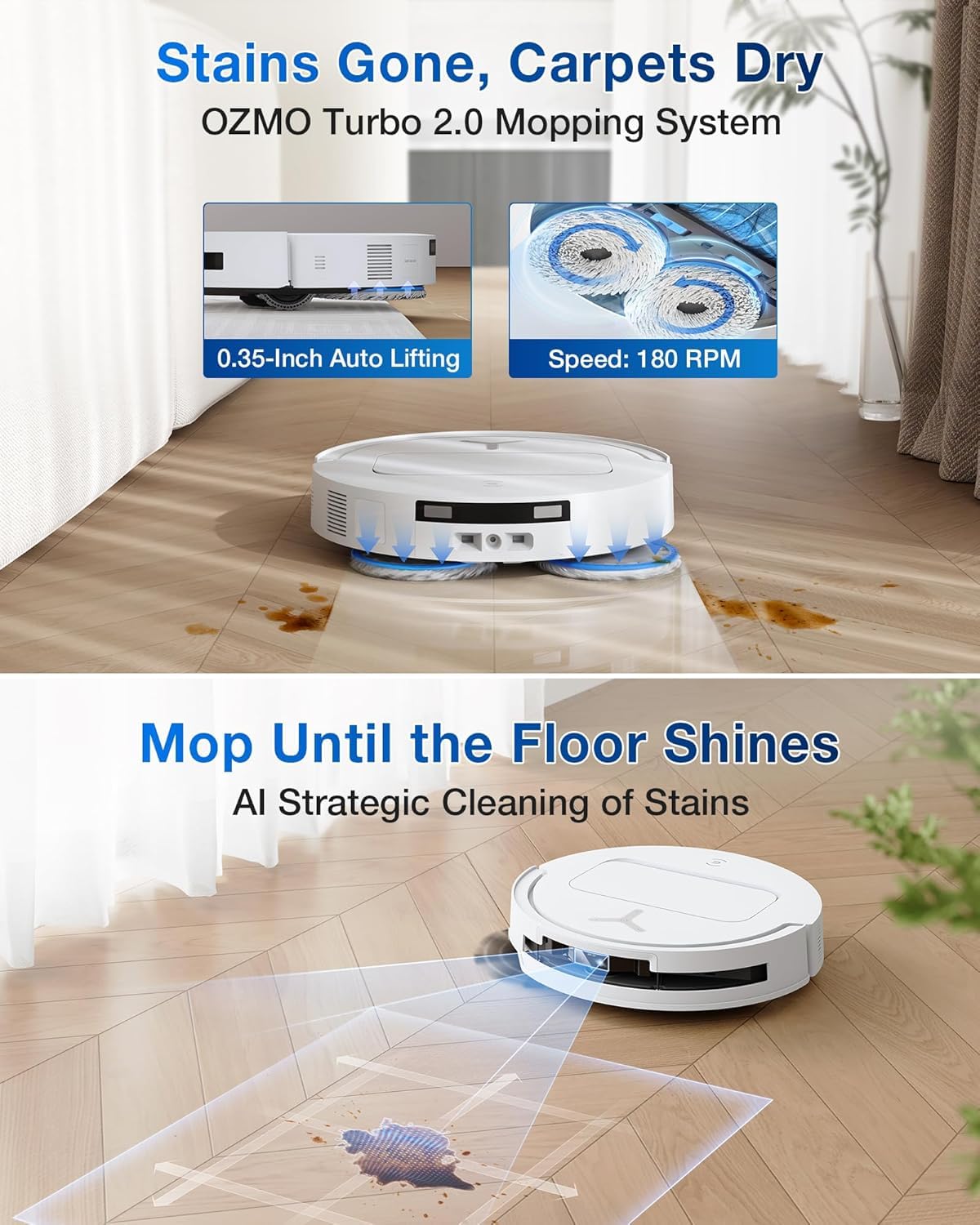 ECOVACS Deebot T50 Pro Omni 2-in-1 Robot Vacuum & Mop  2025 Launch  15000 Pa Suction, AIVI 3.0, Auto Wash & Dry, 6400 mAh Battery