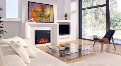 Fireplace with heater without remote