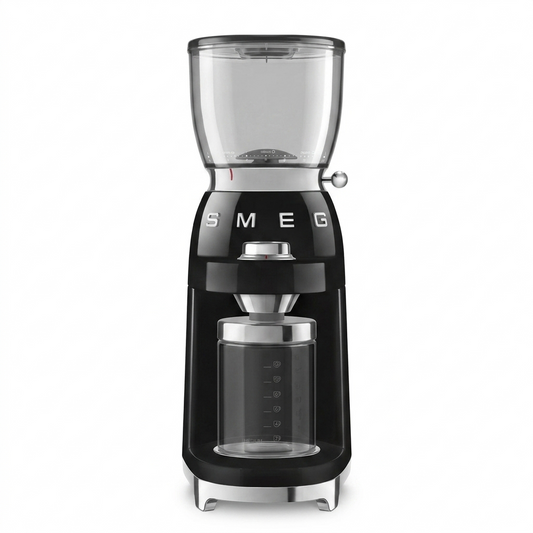 Smeg Coffee Grinder with 15 Grind Settings  Precision Conical Burr Grinder for Espresso & Drip Coffee