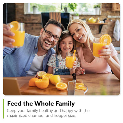 Hurom New H400 Cold Press Juicer  Premium Slow Juicer for Fruits, Vegetables & Nut Milk  Self-Feeding, Easy Clean, Ultra-Quiet