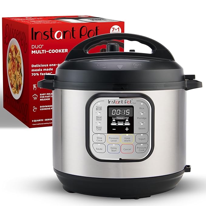 Instant Pot Duo 321 3QT 7-in-1 Multi-Use Cooker with SS304 Inner Pot