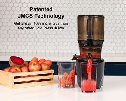 Kuvings AUTO10 Black Automatic Cold Press Juicer  Hands-Free Whole Slow Juicer with Auto Cutting, One-Touch Operation