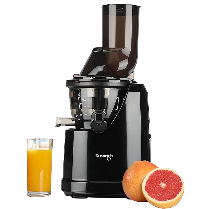 Kuvings B1700 Cold Press Whole Slow Juicer (Phantom Black)  240W Motor, Patented JMCS for 10% More Juice, All-in-1 Fruit & Vegetable Juicer, 12-Year Motor Warranty
