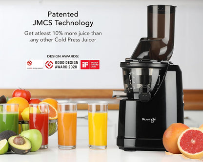 Kuvings B1700 Cold Press Whole Slow Juicer (Phantom Black)  240W Motor, Patented JMCS for 10% More Juice, All-in-1 Fruit & Vegetable Juicer, 12-Year Motor Warranty