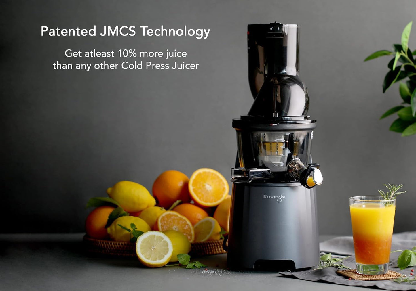 Kuvings EVO810 Professional Cold Press Juicer (NS-2155) – 240W Whole Slow Juicer with Patented Rubber & Silicon-Free Technology, All-in-1 Fruit & Vegetable Juicer