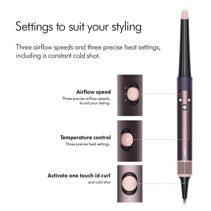 [Limited Edition] Dyson Airwrap i.d. App-Connected Intelligent 6-in-1 Hair Styler – Curl, Smooth & Shape Without Heat Damage  Jasper Plum
