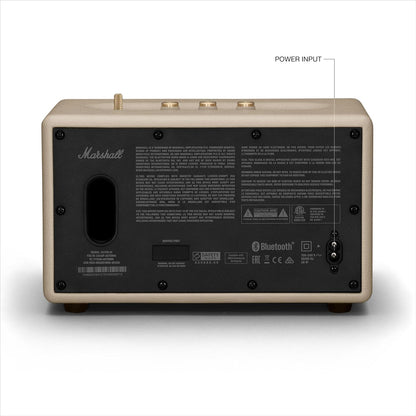 Marshall Acton III 60W Bluetooth Powered Home Speaker, Cream – Premium Wireless Stereo Speaker with Iconic Design