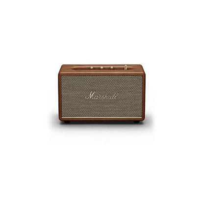 Marshall Acton III Bluetooth Home Speaker, 60W Wireless Stereo Sound, Compact Tabletop Speaker with RCA & 3.5mm Input – Premium Brown
