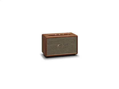 Marshall Acton III Bluetooth Home Speaker, 60W Wireless Stereo Sound, Compact Tabletop Speaker with RCA & 3.5mm Input – Premium Brown