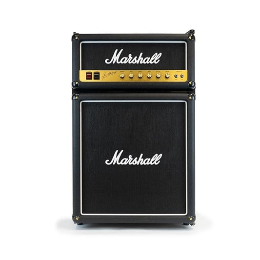 Marshall Fridge Black 4.4 Cu Ft | High Capacity Bar Fridge with Freezer for Home & Office