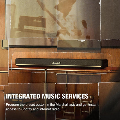 Marshall Heston 60 Soundbar with Dolby Atmos, Bluetooth & Wi-Fi – Premium Home Theater Audio