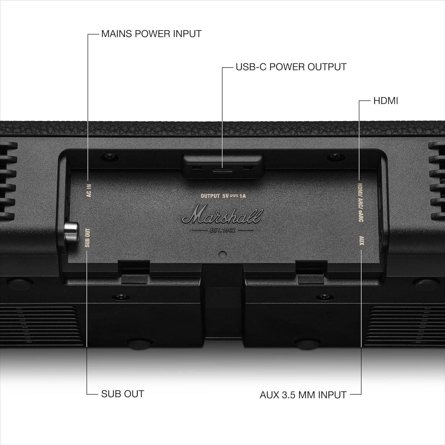 Marshall Heston 60 Soundbar with Dolby Atmos, Bluetooth & Wi-Fi – Premium Home Theater Audio