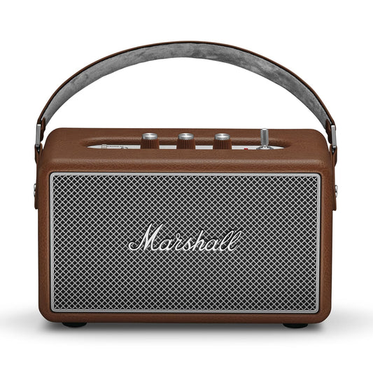 Marshall Kilburn III Portable Bluetooth Speaker – 50+ Hours Playtime, 360° Sound, IP54, Brown