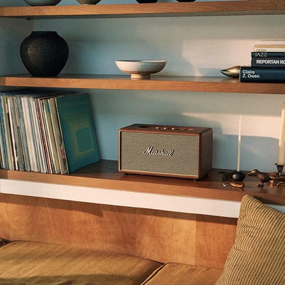 Marshall Stanmore III Wireless Bluetooth 5.2 Home Speaker with RCA & 3.5mm Wired Input, Premium Brown Finish