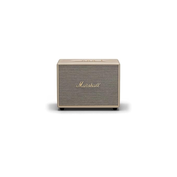 Marshall Woburn III Wireless Bluetooth Speaker (Cream) 150W Powerful Sound  Iconic Marshall Design  Multi-Room Ready