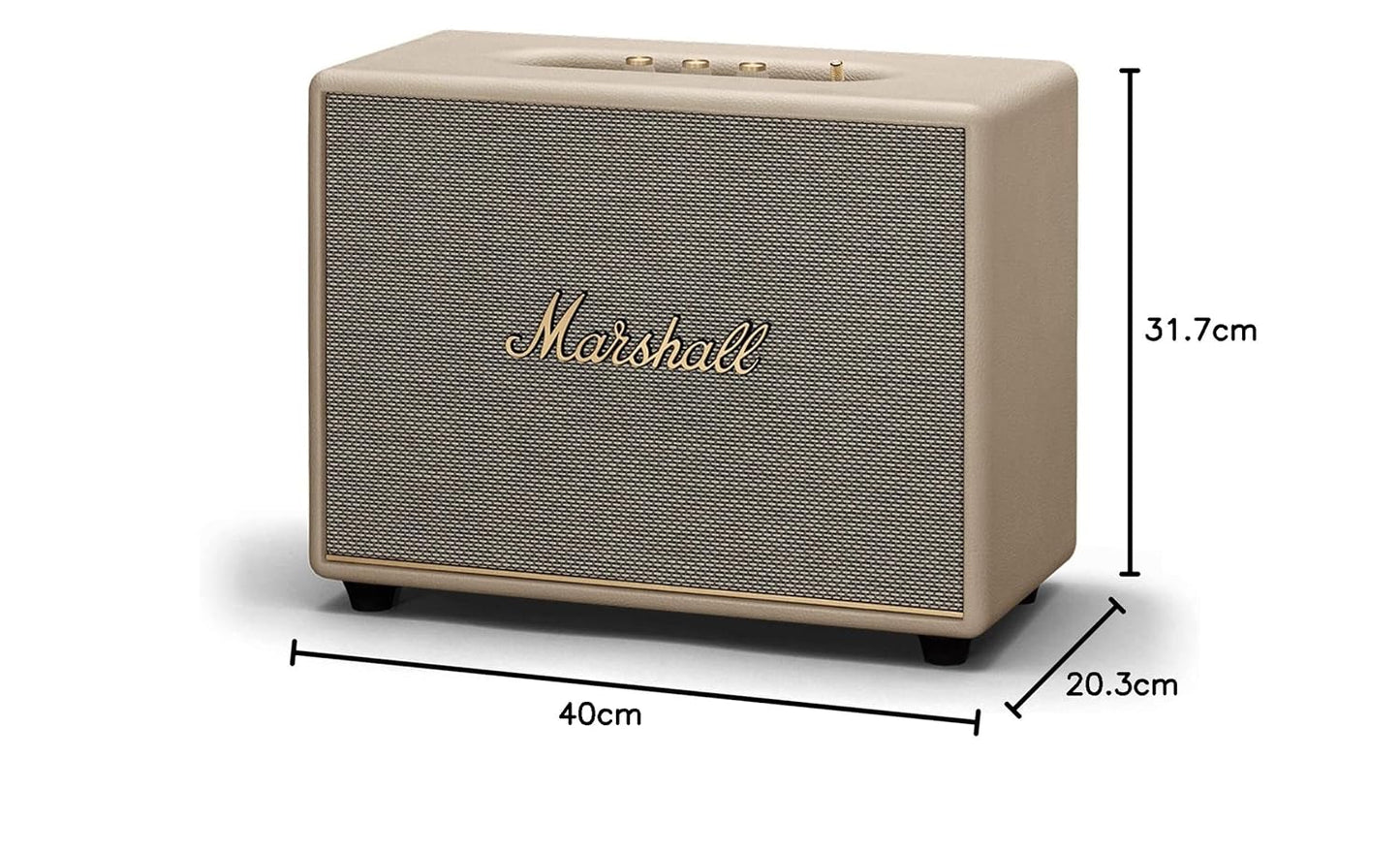 Marshall Woburn III Wireless Bluetooth Speaker (Cream) 150W Powerful Sound  Iconic Marshall Design  Multi-Room Ready