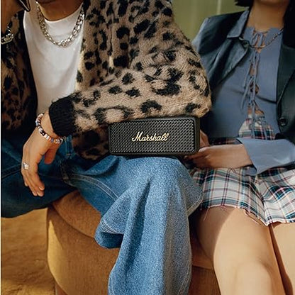 Marshall Emberton II Compact Portable Bluetooth Speaker – Black & Brass.
