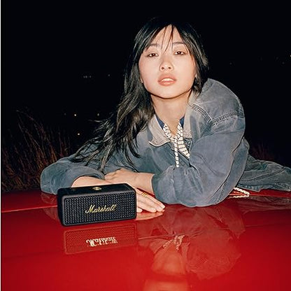 Marshall Emberton II Compact Portable Bluetooth Speaker – Black & Brass.