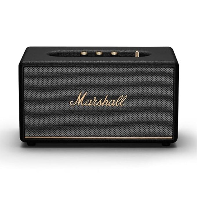 Marshall Acton III Bluetooth Speaker – Wireless & AUX/RCA Connectivity, Compact Stereo Speaker – Black