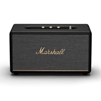 Marshall Acton III Bluetooth Speaker – Wireless & AUX/RCA Connectivity, Compact Stereo Speaker – Black