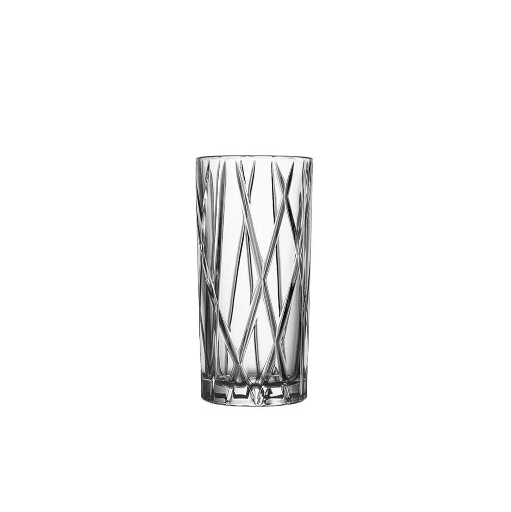 Modern Long Drink Glasses 370ml, Set of 6 NATCHMAN