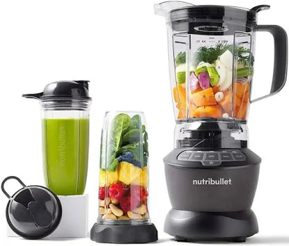 Nutribullet 1200W Combo Blender | USA’s #1 Mixer Grinder & Smoothie Maker | 3 Unbreakable Jars, 1.8L Pitcher, Tamper, 2-Year Warranty (Dark Grey)