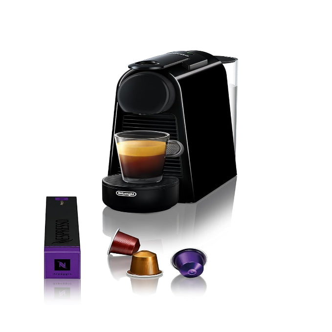 Nespresso Essenza Mini Espresso Machine by De’Longhi with Aeroccino Milk Frother – Compact Coffee Maker, Black