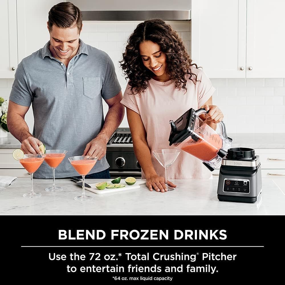 Ninja BN750 2-in-1 Professional Blender, 1200W High-Power Blender with One-Touch Auto-iQ Blending Programs