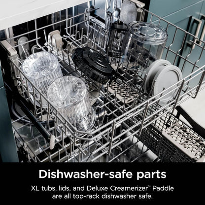 Ninja CREAMi Deluxe 11-in-1 Ice Cream & Frozen Treat Maker – XL Capacity, Silver  Makes Ice Cream, Sorbet, Milkshakes, Frozen Yogurt & More  Includes 2 Large 24 oz Tubs