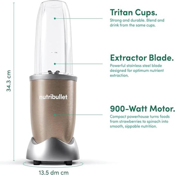 Nutribullet Pro 900W (Champagne Gold)