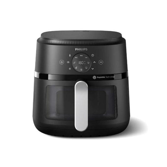 Philips 2000 Series 4.2 Litres Air Fryer with Automatic Shut-off, Dishwasher Safe, Rapid Air Technology, Non-Stick Coating (Black, NA221/00)