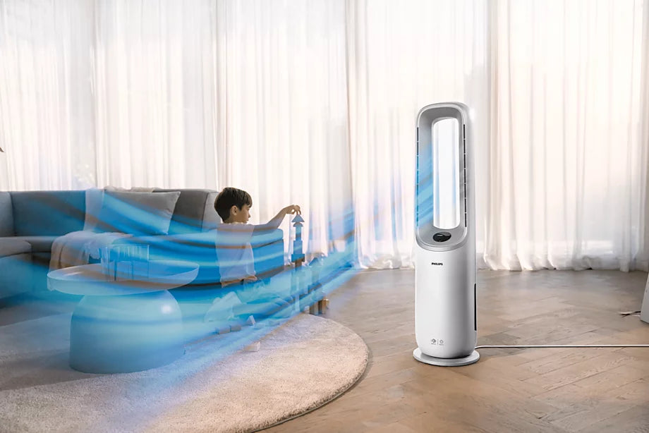 Philips Air Performer 7000 Series AMF765/30 2-in-1 Air Purifier and Fan – Whole-Room Air Purification, Powerful Cooling & HEPA Filtration