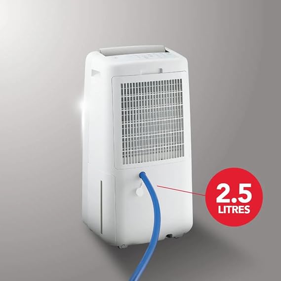 SHARP 10L-Day Electric Dehumidifier with Plasmacluster Technology – Mold, Virus & Odor Control  Clothes Dryer Function Covers 250 sq. ft.  Model DW-P10M-W