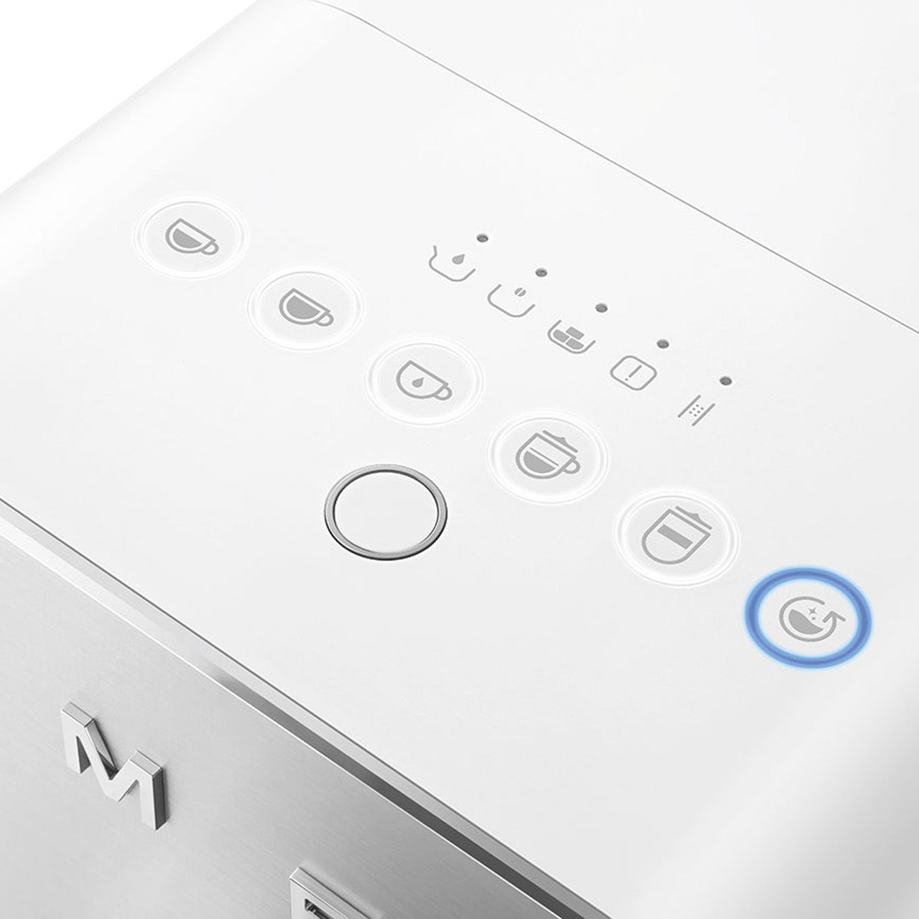 SMEG BCC13WHMEU Automatic Coffee Machine White – Collezione Style, Built-In Grinder, Integrated Milk System, 19-Bar Pump, 5 Coffee & 4 Milk Drinks, Compact Design